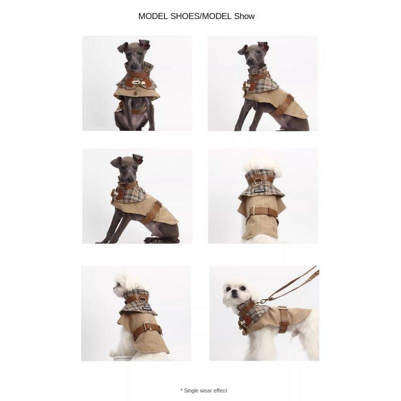 BITEONE® "Back To Baker Street" Trench Pet Coat - KIKOPALS